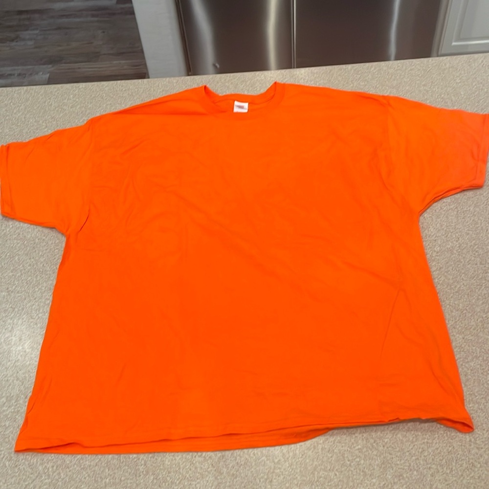 men’s orange t-shirt 3XL